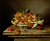 Arnoldine Hodak – Želniziová, Zátišie s ovocím a muškou, 1863, olej na plátne