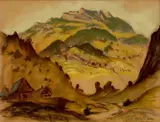 Ľudovít Križan, Revúca, 1949, pastel na papieri
