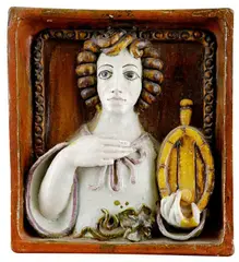 Jozef Franko, Alegória vinobrania II., okolo 1980, glazovaná keramika