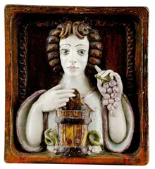 Jozef Franko, Alegória vinobrania I., okolo 1980, glazovaná keramika