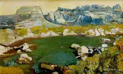 František Tanóczky, Zo Sicílie - Taliansko, 1989, olej na sololite