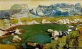 František Tanóczky, Zo Sicílie - Taliansko, 1989, olej na sololite
