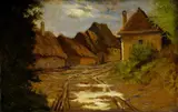 Dedina na jeseň by Eugen Szepesi-Kuszka, 1912, olej na plátne, sold Nov 2007
