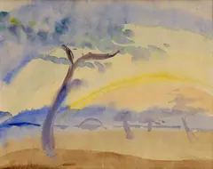 Zoltán Palugyay, Dúha, okolo 1930, akvarel na papieri