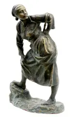 Žnica by Jozef Kostka, okolo 1950-52, bronz, sold Nov 2007