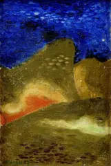 Ervín Semian, Kopec, 1943, olej na kartóne