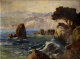 Morská zátoka by Antal Neogrády, okolo 1920, olej na plátne, sold Nov 2007