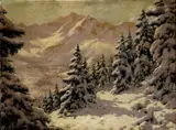 Zimné Tatry by László Neogrády, okolo 1930, olej na plátne, sold Nov 2007