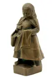 Loren, Dievčatko s taškou, okolo 1900, bronz
