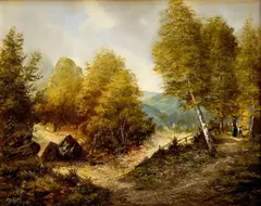 Bachmann, Krajina I., 1940, olej na plátne