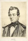 Max Švabinský, Portrét J. Kajetána Tyla, 1956, litografia na papieri (150/200)