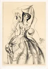 Karel Svolinský, Karneval, 1979, litografia na papieri (16/25)