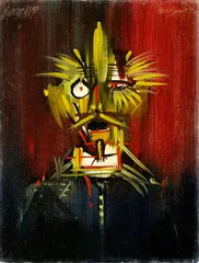 Karol Baron, Autopotrét - portrét pána XY, 1967, olej na sololite