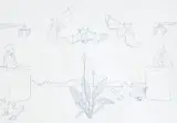 Mira Gáberová, Z cyklu Copy Item II., 2007, kresba cez kopírovací papier na papieri