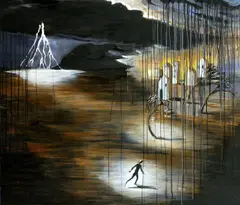 Daniel Brunovský, Búrka, 2007, olej na plátne