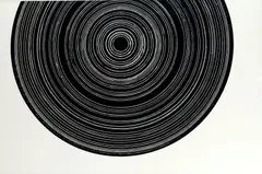 Martin Sedlák, Vinyl, 2006, linorez na papieri (unikát)