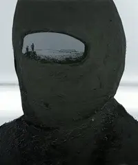 Matej Lacko, Stranger, 2007, akryl, piesok na plátne