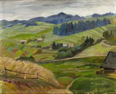 Štefan Polkoráb, Detvianske lazy II., okolo 1940, olej na kartóne