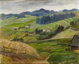 Štefan Polkoráb, Detvianske lazy II., okolo 1940, olej na kartóne