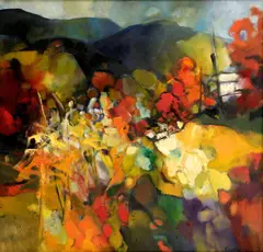Štefan Roskoványi, Krajina II., 1993, olej na plátne