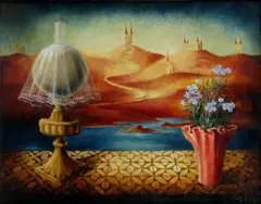 František Malý, Surrealistická kompozícia, 1940, olej na plátne