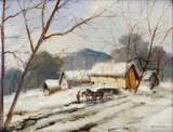 György Németh, Zvážanie dreva