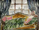 Dezső Pécsi-Pilch, Odpočinok, okolo 1930, olej na plátne
