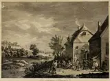 Jacques Philippe Le bas, Flámsky vidiek podľa D. Teniersa ml., 1774, medirytina na papieri