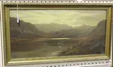 Charles Leslie, View nr Machynlleth, oil on board
