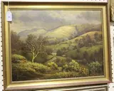 Frederick E. Robertson, Hilly Landscape, oil on canvas