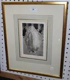 W. Fairclough, Venice Carnival, 1986, monochrome etching with aquatint