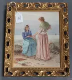 A. D. Bastin, Two Fishergirls, watercolour
