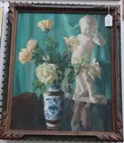 M.W. Jackson, Roses No. 3' (Still Life Study), oil on canvas