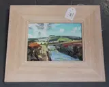 Peter Iden, Landscape nr Lewes, 21st Century oil on panel