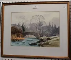 D. Rothwell Bailey, River Rothay, Rydal, 1987, watercolour