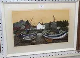 G.P.J. Gillick, White House at Brancaster, 1972, colour lithograph