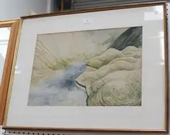 Guy Seymour Warre Malet, View of a Valley, watercolour and pencil