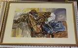 John Willis, A Good Day' (Racehorse with Jockey-up), watercolour and gouache