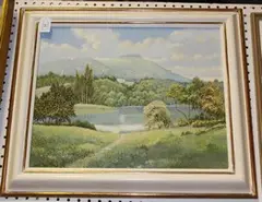 Leeson Rowbotham, Chanctonbury Ring, Sussex, oil on board
