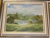 Leeson Rowbotham, Chanctonbury Ring, Sussex, oil on board