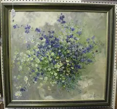 Katya Gridneva, Wild Flowers, oil on canvas