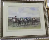 Matt Bruce, Brighton Races, watercolour