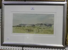 Paul Banning, Langport, Somerset Levels, watercolour
