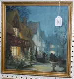 Guy Lipscombe, View of Howes at Twilight, oil on canvas-board