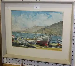 J.S. Covington, Sestri Levanti, Italy, 1961, watercolour over pencil