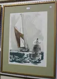 Albany Wiseman, The Phoenician, colour lithograph