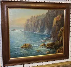 Ivor Innes, Afterglow at Land's End, oil on board