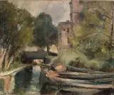 Ena Russell, Little Venice' (View along the Canal), oil on canvas