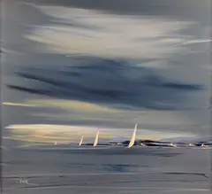 Duncan MacGregor, Distant Sailing Yachts, mixed media on board