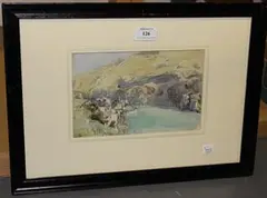 Isaac Cooke, Lake Coniston, watercolour